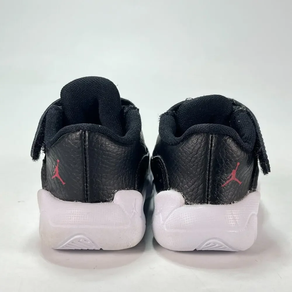 Air Jordan 11 CMFT Low Black White Hook & Loop Basketball Shoes Kids Size 4C